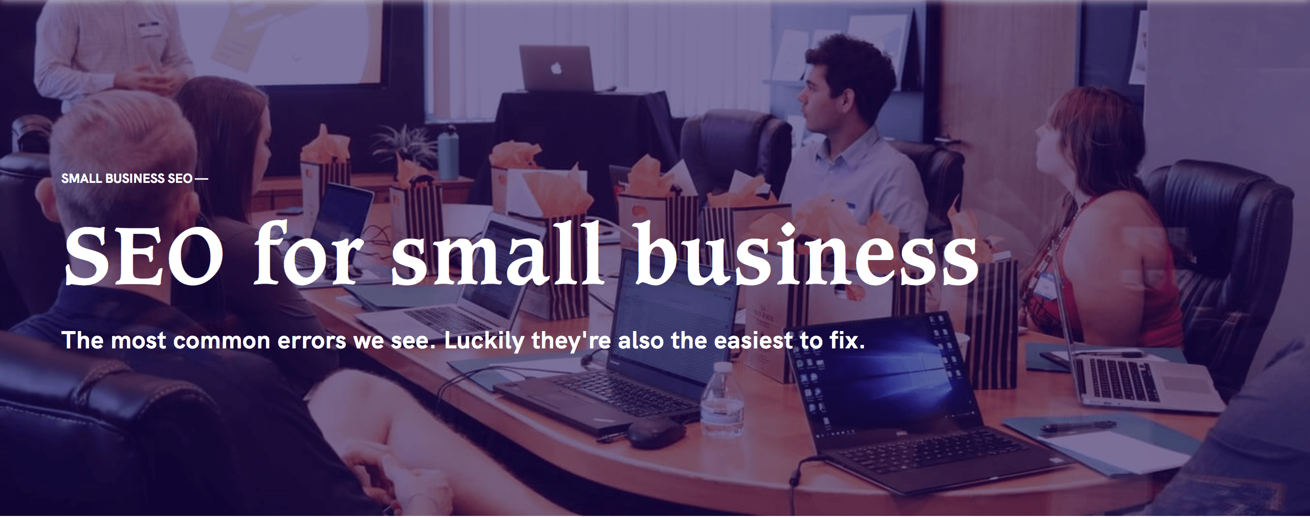 seo for small business header image